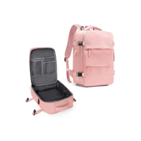 Mochila de viagem coowoz unissex, grande, mala de mão, mochila para trilha, rosa, Large
