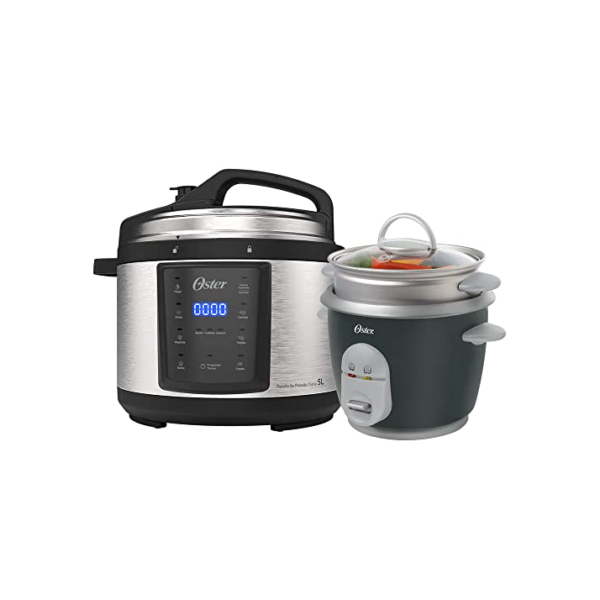 Kit Panela de Pressão e Panela Elétrica de Arroz Oster - 127V