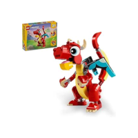 LEGO® Creator 3 em 1 – Dragão Vermelho Criaturas Mitológicas Seres Místicos 31145