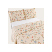 Kit Cobre Leito Colcha Queen Bouti Dupla Face Estampado 3pçs