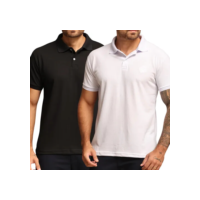 Kit 2 Camisa Polo Piquet Masculina Casual Premium