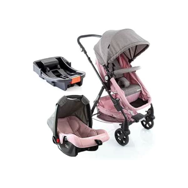 Cosco Kids, Travel System Poppy Trio, Rosa Mescla