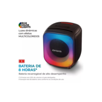 Caixa De Som Partybox Pb 07 Bluetooth 8h Rgb Ubs Tws Aiwa