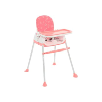 Maxi Baby Cadeira de Alimentação Bebê Portátil Zest 3 em 1,Cinto de 3 pontos, Apoio para os Pés(Até 23kgs), Rosa