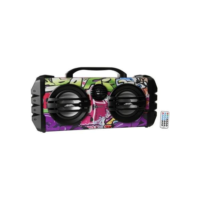Caixa de Som Bluetooth Lenoxx CA 445 Portátil Amplificada 250W USB - Preto