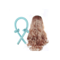 Modelador de Cachos Cabelo Curling Rod Cetim Sem Calor + 2 Scrunchies