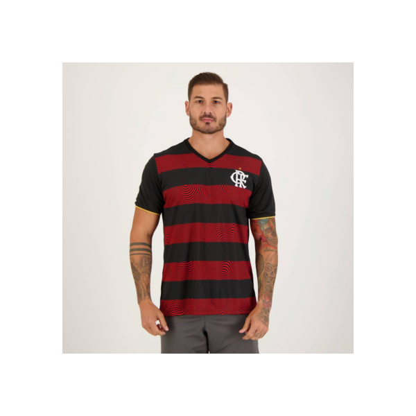 Camisa Flamengo Brains Vermelha e Preta