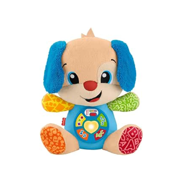 Fisher-Price Aprender e Brincar Brinquedo para Bebês Cachorrinho Aprende Comigo para crianças a partir de 6 meses