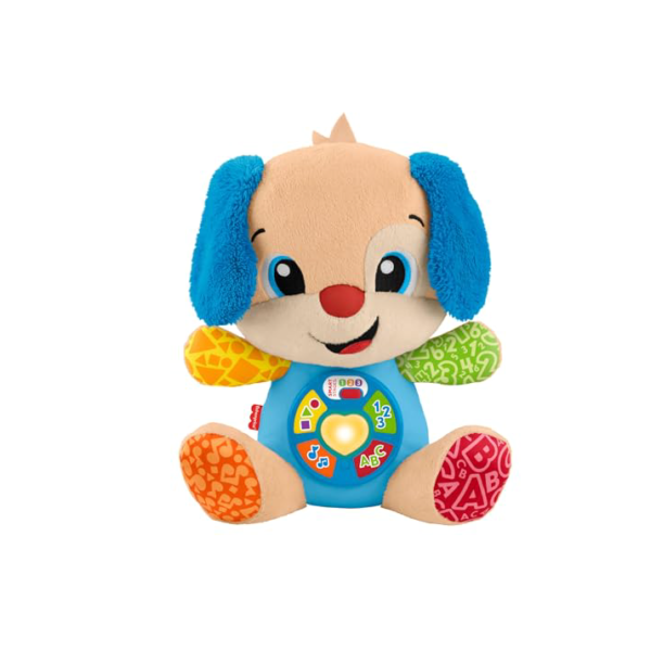 Fisher-Price Aprender e Brincar Brinquedo para Bebês Cachorrinho Aprende Comigo para crianças a partir de 6 meses