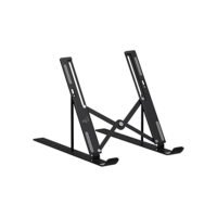 Suporte de Mesa Portátil para Notebook/Laptop de 10" a 17,3", 10 Níveis de Regulagem, Dobrável, Inclui Bolsa de Transporte, Preto, NTB8520B, ELG