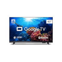Smart TV Philips 43" Full HD 43PFG6918/78, Google TV, Comando de Voz, HDR, 3 HDMI, Wifi 5G, Bluetooth