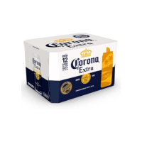 Pack Cerveja Corona Extra, Lata, 473ml, Caixa 12 unidades