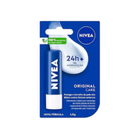 NIVEA Hidratante Labial Original Care - Com Manteiga de Karité & Pantenol, hidrata por 12 horas oferecendo proteção e cuidados intensivos aos seus lábios - 4,8g