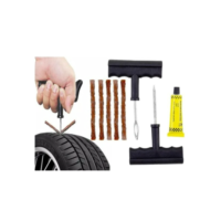Kit Ferramenta Com 5 Reparos Remendo Macarrao Cola Pneu Carro Moto