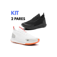 Kit 2 Pares Tênis Masculino Academia Confortável Bf Shoes