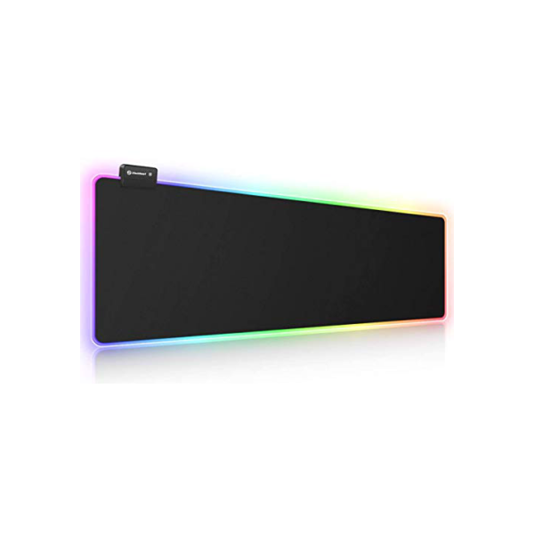 Mouse pad para jogos RGB, UtechSmart Mouse pad grande estendido macio com 14 modos de iluminação, 2 níveis de brilho, mousepads para teclado de computador 800 x 300 mm / 31,5 × 11,8 polegadas