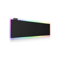 Mouse pad para jogos RGB, UtechSmart Mouse pad grande estendido macio com 14 modos de iluminação, 2 níveis de brilho, mousepads para teclado de computador 800 x 300 mm / 31,5 × 11,8 polegadas