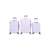 Conjunto de Malas Boston 3 Peças Rígida 360° Santino SDV223J (Off White)