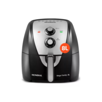 Fritadeira Sem Óleo Air Fryer 8L AFN-80-BI Mondial Preto/Inox 1900W