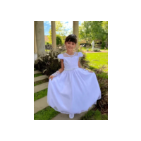 Vestido Branco Dama De Honra Longo - 4 Ao 16