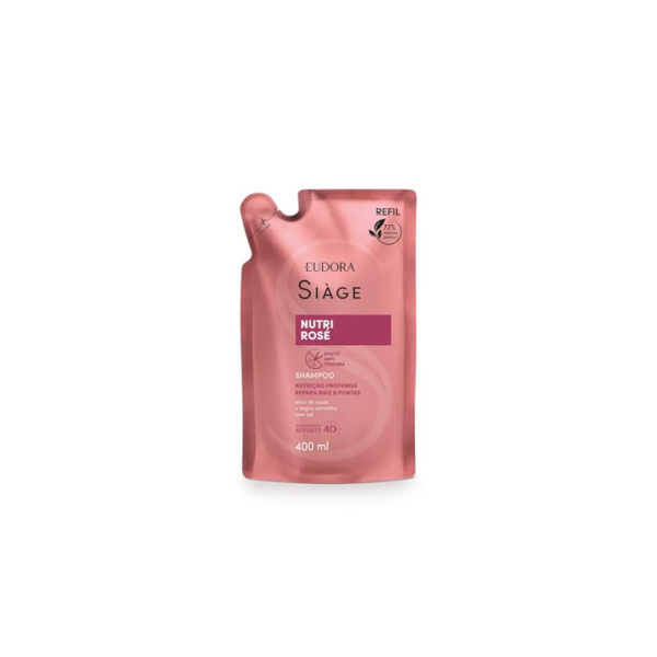 EUDORA SIÀGE SHAMPOO NUTRI ROSE 400ML REFIL
