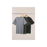 Kit 3 Camisetas Básicas Masculinas Com Bordado Hering