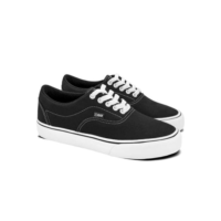 Tênis Qix Sunset Vulcanizado Unissex | Preto Branco - Preto
