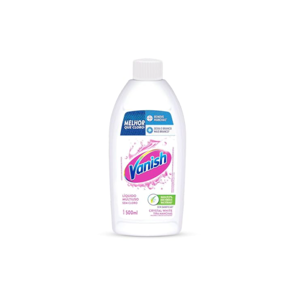 Tira Manchas Vanish Líquido Crystal White para roupas brancas 500ml