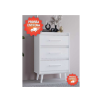 Cômoda 3 Gavetas Estilo Retrô - Envio Imediato