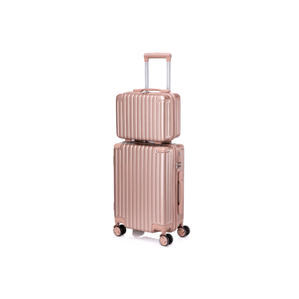 Conjunto Mala De Viagem 10KG E Frasqueira Cadeado TSA Roda Dupla 360° ATP93-2