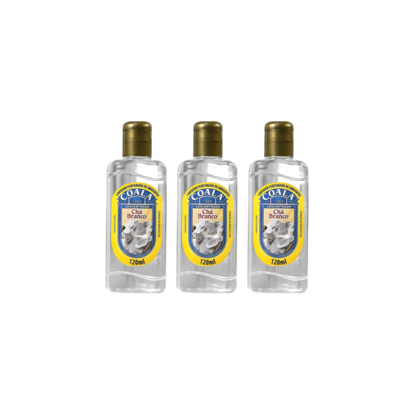 Combo 3 Limpadores Coala Chá Branco 120 ml