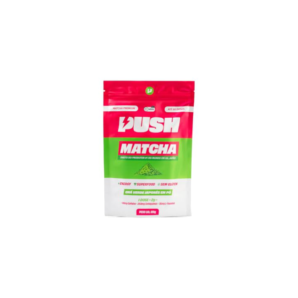 Push Matcha - 15 doses [30g] | Pó de Chá Verde Matcha Premium | Foco, Antioxidante e Energia Prolongada | café com leite, smoothie, receita | Colheita Japonesa