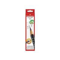 Lápis Grafite Nº 2B Triangular, Faber-Castell, EcoLápis Grip 2001, 12 Unidades, Preto