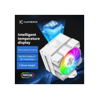 Power Train X-Gamerx Z-1300 ARGB 4 tubos de calor CPU Cooler com display digital de temperatura Air-Cooler para LGA1700 115X AM4 AM5