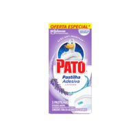 Pato Desinfetante Pastilha Sanitária Adesiva Lavanda, 3 unidades