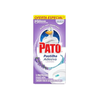 Pato Desinfetante Pastilha Sanitária Adesiva Lavanda, 3 unidades