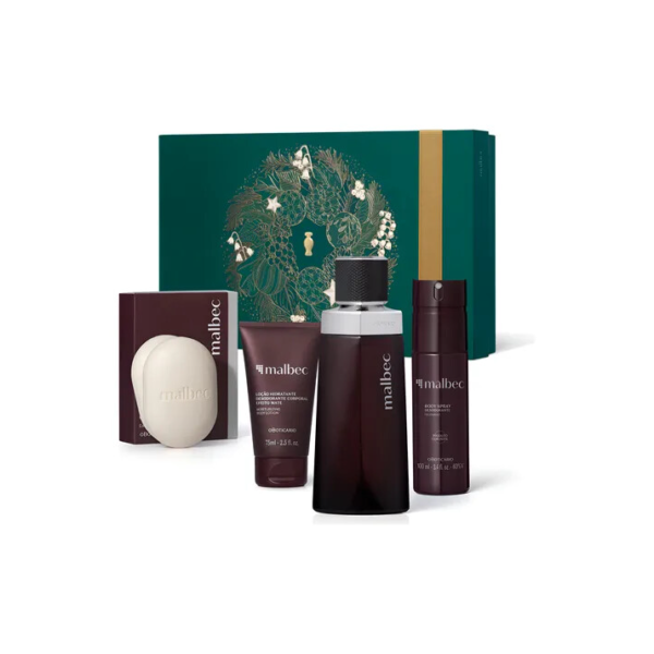 O Boticário Malbec Kit Presente (4 Itens)