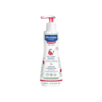 Mustela Gel Lavante Calmante 300ml para Pele Muito Sensível ou Sensibilizada – Sabonete Líquido Corpo e Cabelo Para Bebês e Crianças - Sem fragrância - Feito Com 98% De Ingredientes De Origem Natural