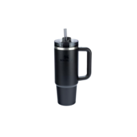 Stanley - Copo Quencher H2.0 FlowState 887ml - Copo de aço inoxidável com tampa, isolamento a vácuo, para água, chá gelado, café, smoothies e muito mais, Black 2.0