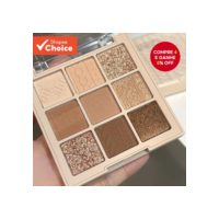 Paleta De Sombras Iluminadoras DIKALU 9 Cores Shimmer Earth Tone