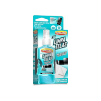 Luxcar Kit Limpa Telas 120 ml + Pano Aplicador - Fórmula Ativa Álcool Isopropílico