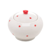 Açucareiro de Porcelana com Tampa Petit Pois 9cm x 8cm - Wolff