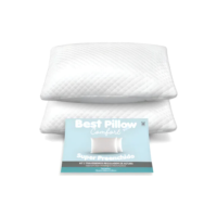 Kit 02 Travesseiros Fibra Antialergic Regulagem Altura 70x50 Cor Branco