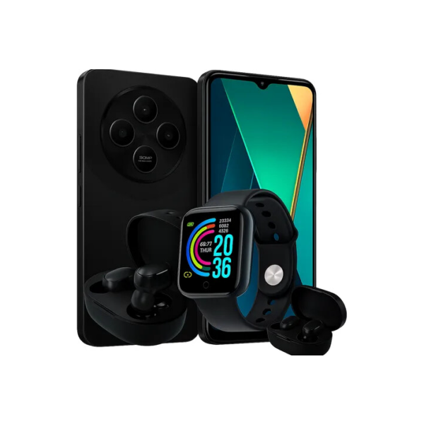 Xiaomi Poco C75 256gb 16 Gbram Fone E Relógio De Brinde + Nf Preto