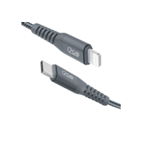 Cabo IPhone/Lightning + USB-C I2GO Certificado MFi 2m 3A Nylon Trançado Chumbo - I2GO PRO
