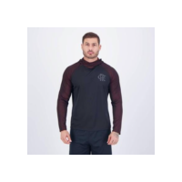 Blusa Flamengo Manga Longa Dikla Preta - Preto