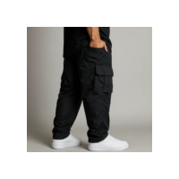Calça Cargo Masculina Larga Skatista streetwear Tendência