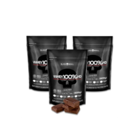 3x Whey Black Skull Triple Pack Pós Treino Massa Magra