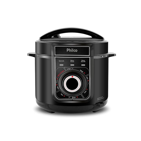 PANELA DE PRESSAO MULTIFUNCIONAL INOX PPP02PI 127V, PHILCO, Preto