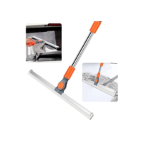 GUIANA Rodo Vassoura Mágica de Silicone Multiuso com Cabo Extensor Raspador para Limpeza de Vidros e Pisos